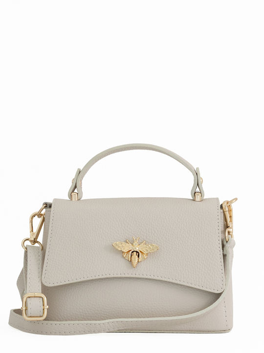 Damen-Ledertasche mit Klappe Braun Chocolate