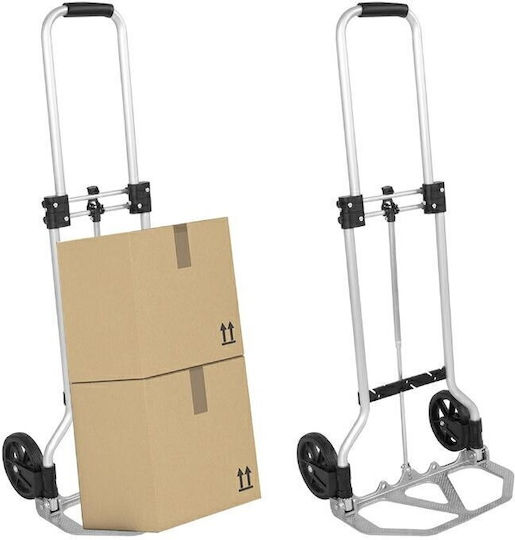Транспортна количка KG Home Сгъваема Платформа за Транспорт 70Kg Алуминий Сгъваем за товар с тегло до 70кг в Сребрист Цвят