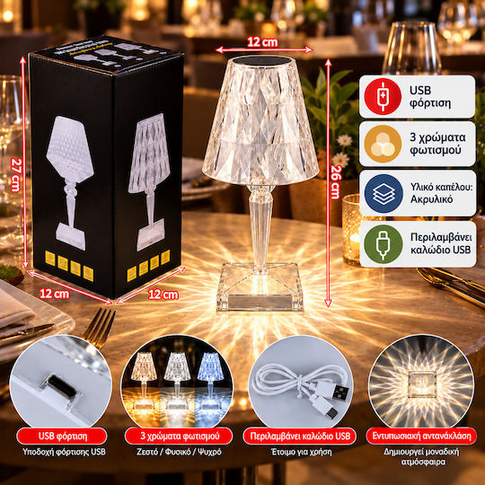 Keskor Plastic Table Lamp LED