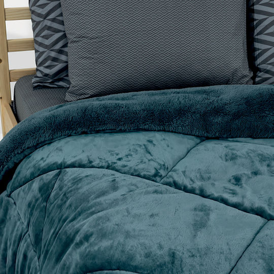 Lino Home Double Sherpa Comforter Erba