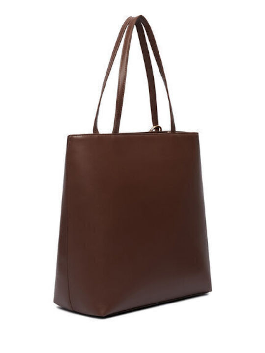 Damen-Tote-Tasche Dunkelbraun