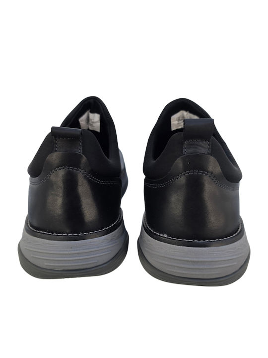 Schwarze Herren-Freizeitschuhe aus Leder