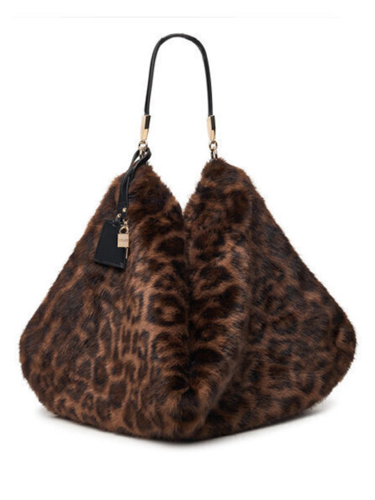 Brown Fur Women's Shopper Bag