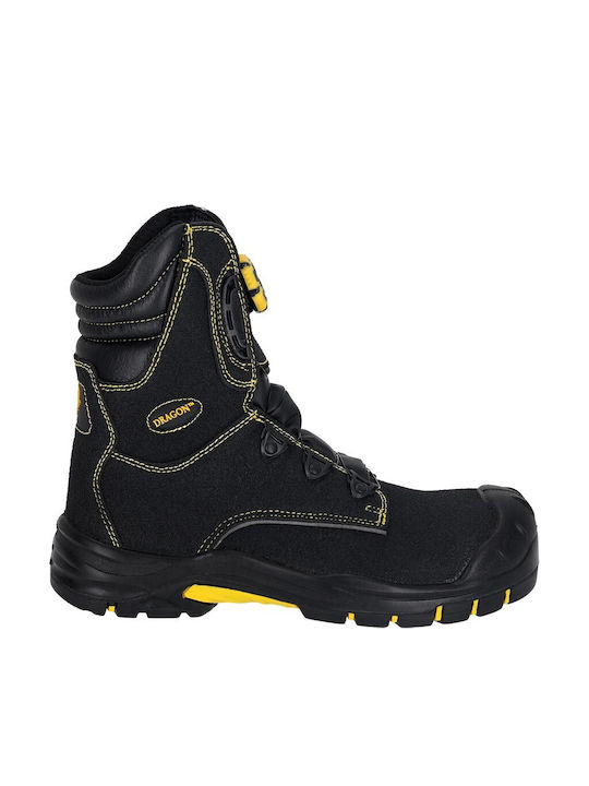 Reis Black S3S Safety Boot with FO, HRO, SR Certification