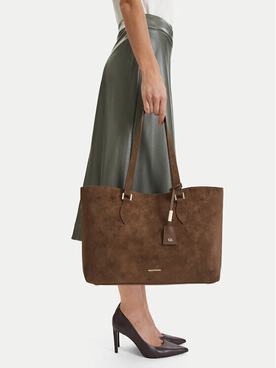Women's Shopper Bag Suede Brown