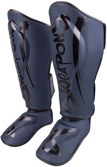 8 Weapons Adult Black Shin Guards