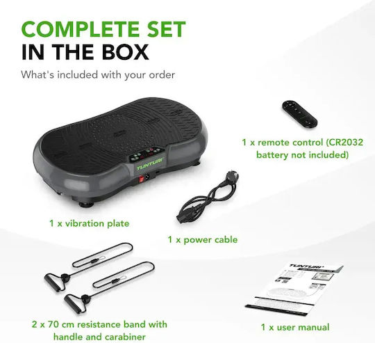 Tunturi Cardio Fit V40 Вибрационна Платформа за Пасивна Гимнастика за Цялото Тяло