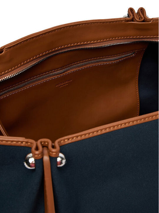 Geantă Tote de Damă din Piele Cornflower Blue