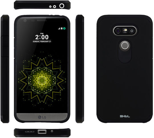 Shieldtail Umschlag Rückseite Kunststoff Schwarz (LG G5)