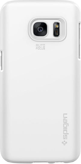 Spigen Thin Fit Back Cover Πλαστικό Λευκό (Galaxy S7)