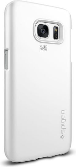 Spigen Thin Fit Back Cover Πλαστικό Λευκό (Galaxy S7)