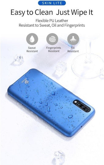 Dux Ducis Skin Lite Back Cover Piele artificială Albastru (Galaxy A10)