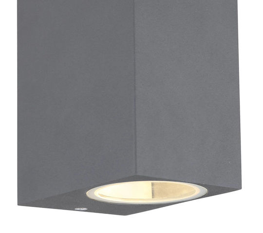 Globo Lighting Wall-Mounted Outdoor Spot Light GU10 IP44 Double Beam 6.8x15εκ.
