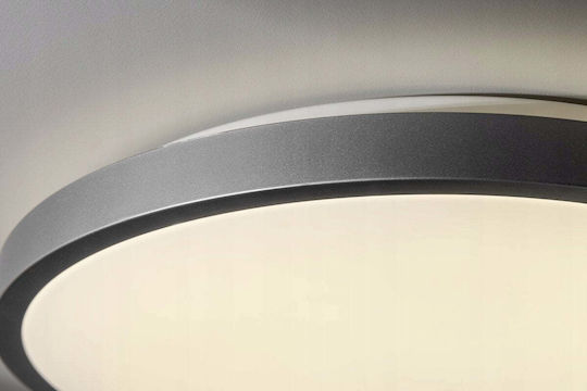 Gtv Deckenleuchte für Badezimmer 40 cm Silber mit Integrierter LED