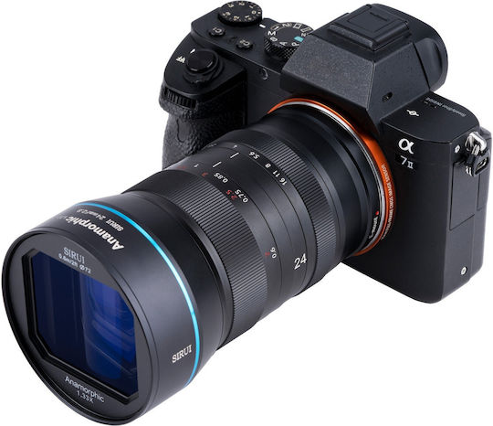 24mm F2.8 Anamorphic APS-C Camera Lens for Canon EF-M Mount Black