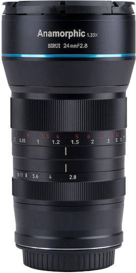 24mm F2.8 Anamorphic APS-C Camera Lens for Canon EF-M Mount Black