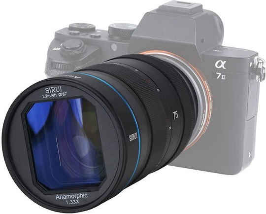 Φωτογραφικός Φακός F1.8 Anamorphic APS -C Lens 1,33x Σταθερός για Canon RF Mount Μαύρος