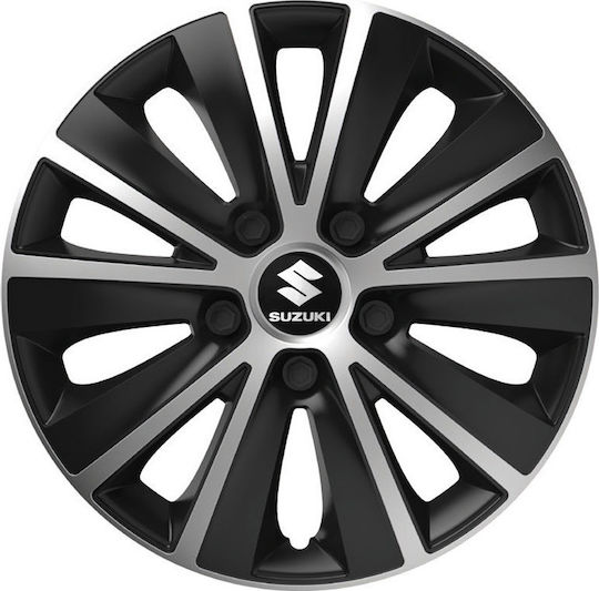 Versaco Set Capace De Roți Auto Rapide Compatibile Cu Suzuki 4 Bucăți 14 Argintii/Mine
