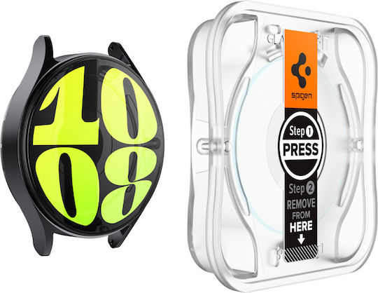 Spigen Glas.tR EZ Fit Tempered Glass για το Galaxy Watch7 44mm 2τμχ AGL08493
