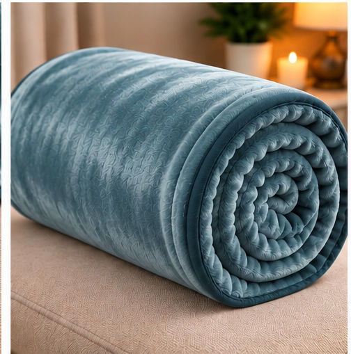 Decotelia Double Blanket 220x240 cm Petrol Blue