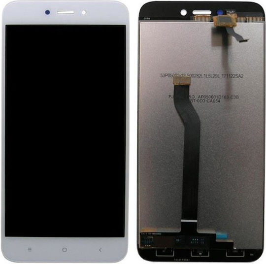 O ecran cu Mecanism Tactil și Cadru pentru Redmi 5A (Alb)