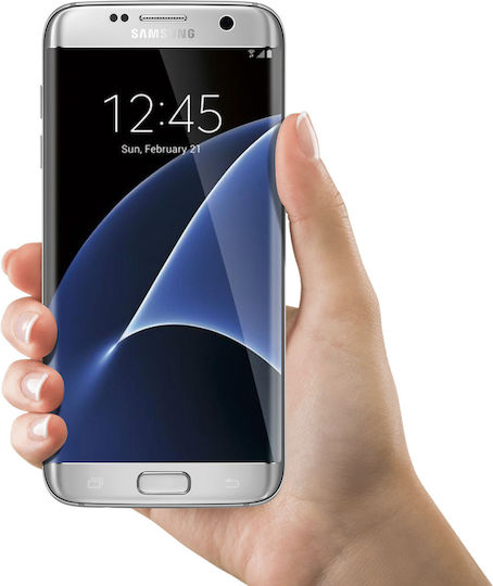 Οθόνη με Μηχανισμό Αφής για Galaxy S7 Edge (Ασημί)