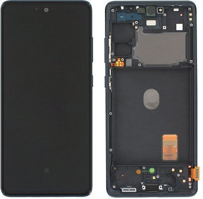 Screen OLED SP without Battery with Touch Mechanism and Frame for Galaxy A52 (Blue)