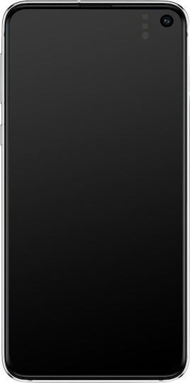 Οθόνη mit Touch-Mechanismus und Rahmen für Galaxy S10 (Weiß)
