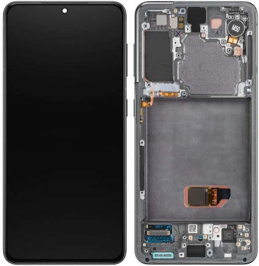 Screen with Touch Mechanism and Frame for  Galaxy S21 5G G991 (Phantom Grey)