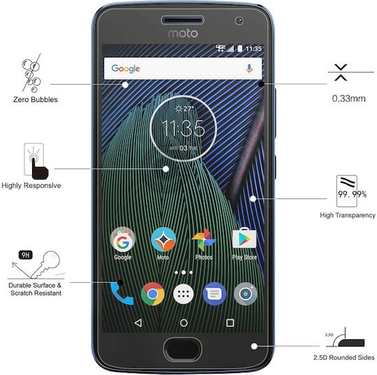 Eiger 2.5D Tempered Glass (Moto G5 Plus)