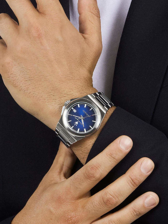 Maserati Velocita Men's Watch 40mm Automatic with White Stainless Steel Bracelet Maserati Velocita Men's Watch 40mm Automatic with White Stainless Steel Bracelet