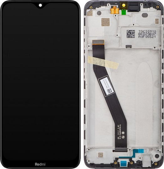 Οθόνη mit Touch-Mechanismus und Rahmen für Redmi 8/8A (Schwarz)