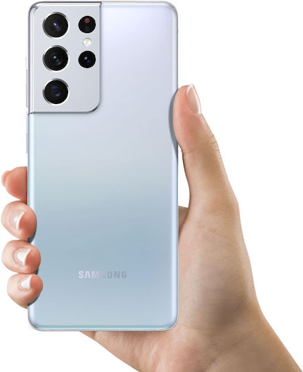 Samsung Replacement Back Cover Silver for Galaxy S21 Ultra 5G