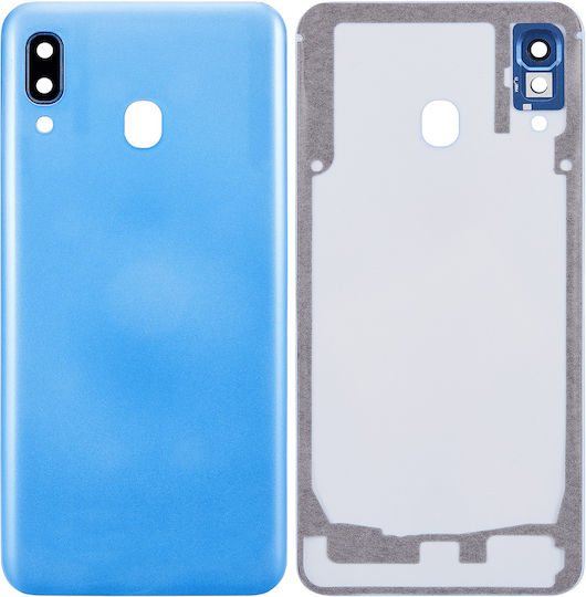 Back Cover Glass Camera Lens Samsung Galaxy A30 A305 2019 Aftermarket Plus Blue
