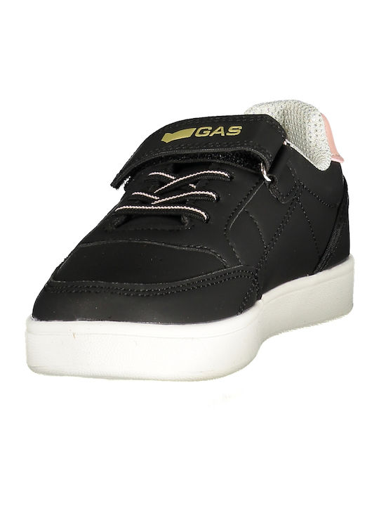 Kids Sneakers with Hoop & Loop Closure Black