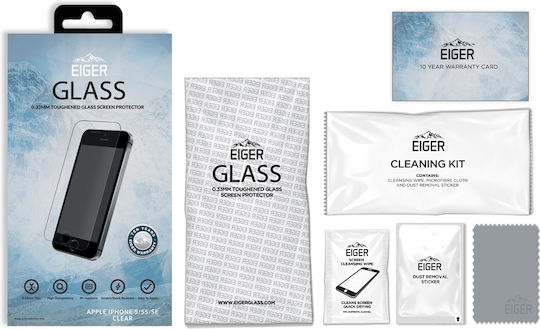 Eiger 2.5D Tempered Glass (iPhone 5 / 5s / SE)