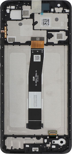 Screen with Touch Mechanism and Frame for  Redmi 12C (Black)