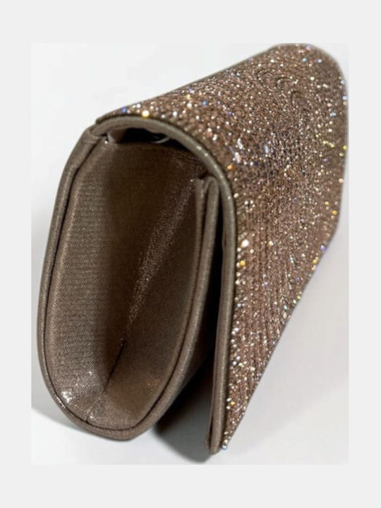 Damen-Clutch Rosa / Gold