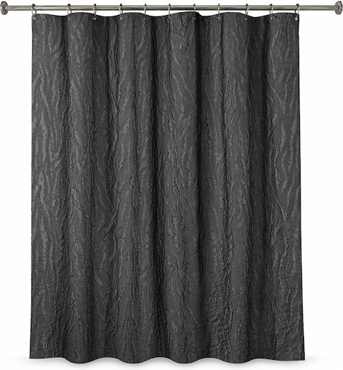 Zebra Effect Black Κουρτίνα Υφασμάτινη 180x200cm Black 1222103 Zebra Effect Black Κουρτίνα Υφασμάτινη 180x200cm Black 1222103