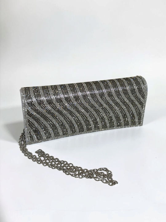 Damen-Clutch Silber