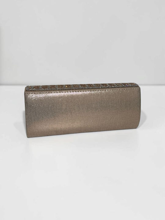 Damen-Clutch in Rosa/Gold