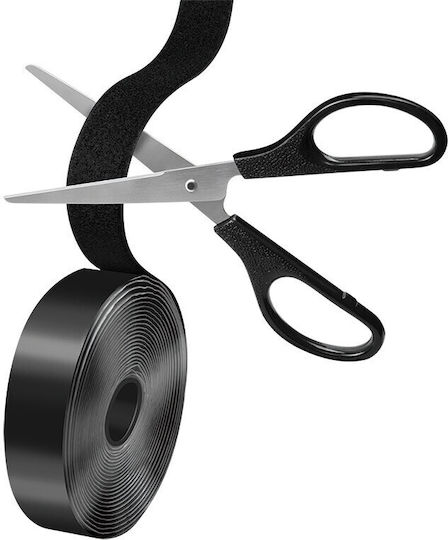 Self Adhesive Cable Strap Set 5m Black