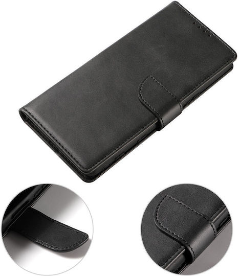 Leewello Wallet Σιλικόνης / Δερματίνης Μαύρο (Galaxy A54)