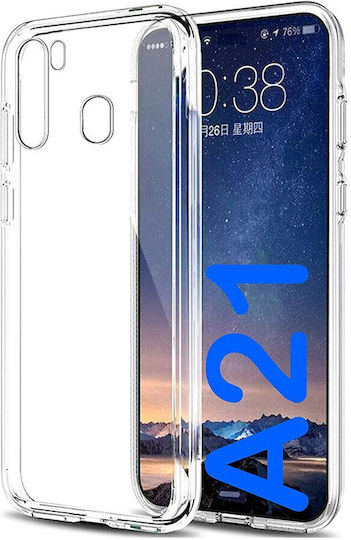 Lemontti Прозрачен силиконов калъф за Samsung Galaxy A21
