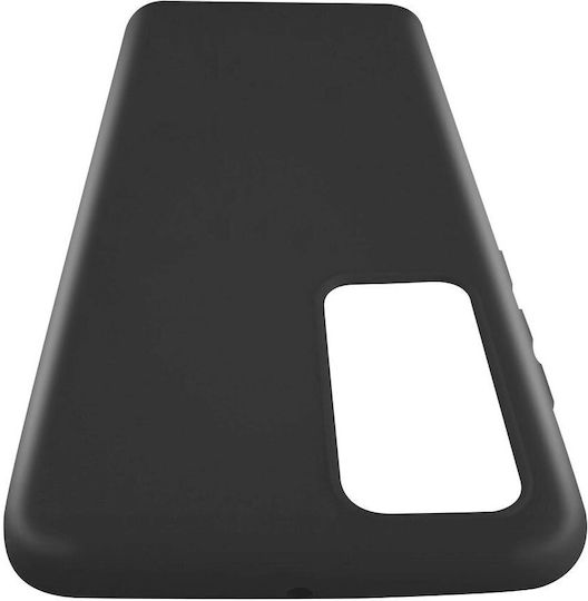 Lemontti Silky силиконов калъф за Huawei P40, черен