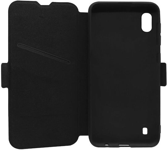 Lemontti Elegantes Schwarzes Book-Case für Samsung Galaxy A10
