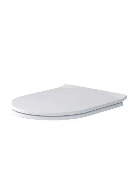 Villeroy & Boch Soul Slim Toilettensitz Slim mit Absenkautomatik aus weißem Kunststoff