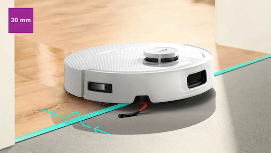 Spotless 2 Robot Vacuum Cleaner with Laser Mapping & 25000Pa Suction Power White