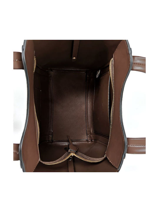Vicky Women's Brown Shopper Bag