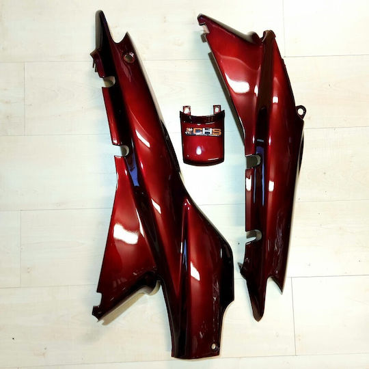 Burgundy Strong Supra Seat Cover with L-r+enωσhς Tank Cover